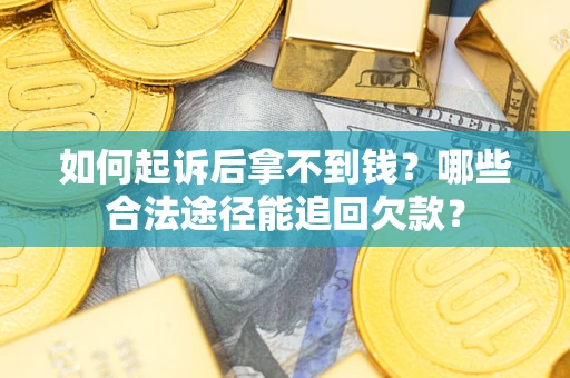 武汉如何起诉后拿不到钱？哪些合法途径能追回欠款？