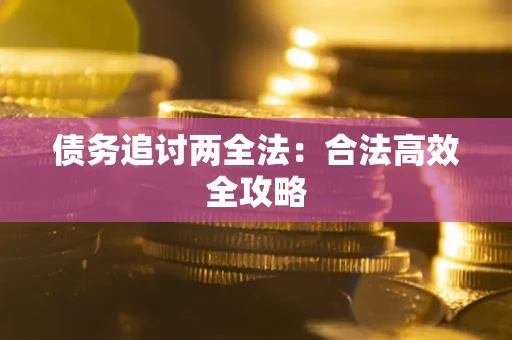 武汉债务追讨两全法：合法高效全攻略