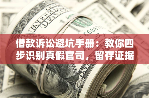 武汉借款诉讼避坑手册：教你四步识别真假官司，留存证据不踩雷
