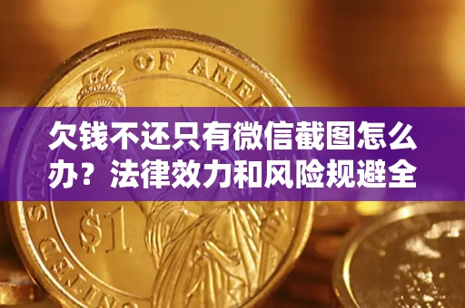 武汉欠钱不还只有微信截图怎么办？法律效力和风险规避全解析