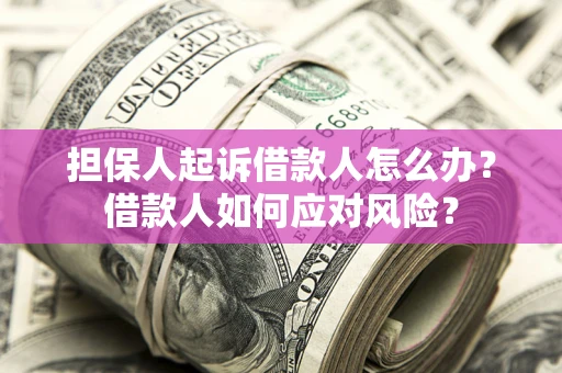 武汉担保人起诉借款人怎么办？借款人如何应对风险？