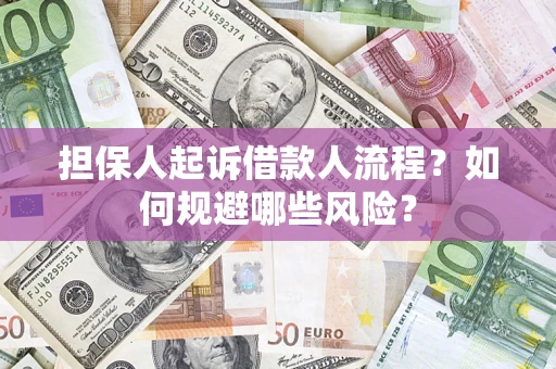 武汉担保人起诉借款人流程？如何规避哪些风险？