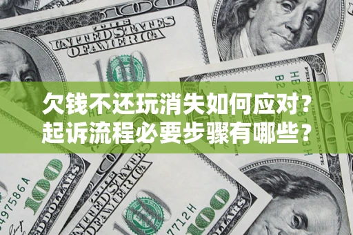 武汉欠钱不还玩消失如何应对？起诉流程必要步骤有哪些？